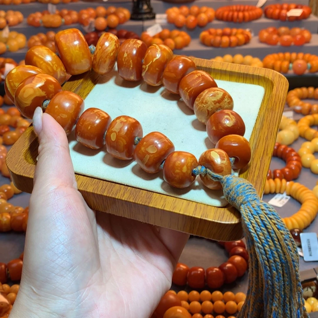 【闪购商品】手串蜜蜡未镶嵌天**旅蜜蜡手串