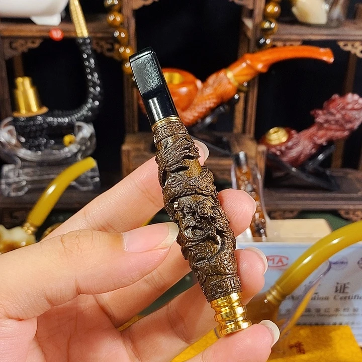 高端定制金丝楠烟嘴