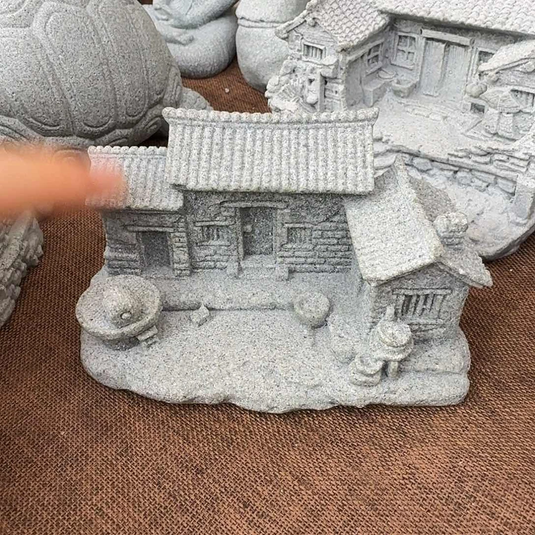 石材青砂石农家小院带凹槽