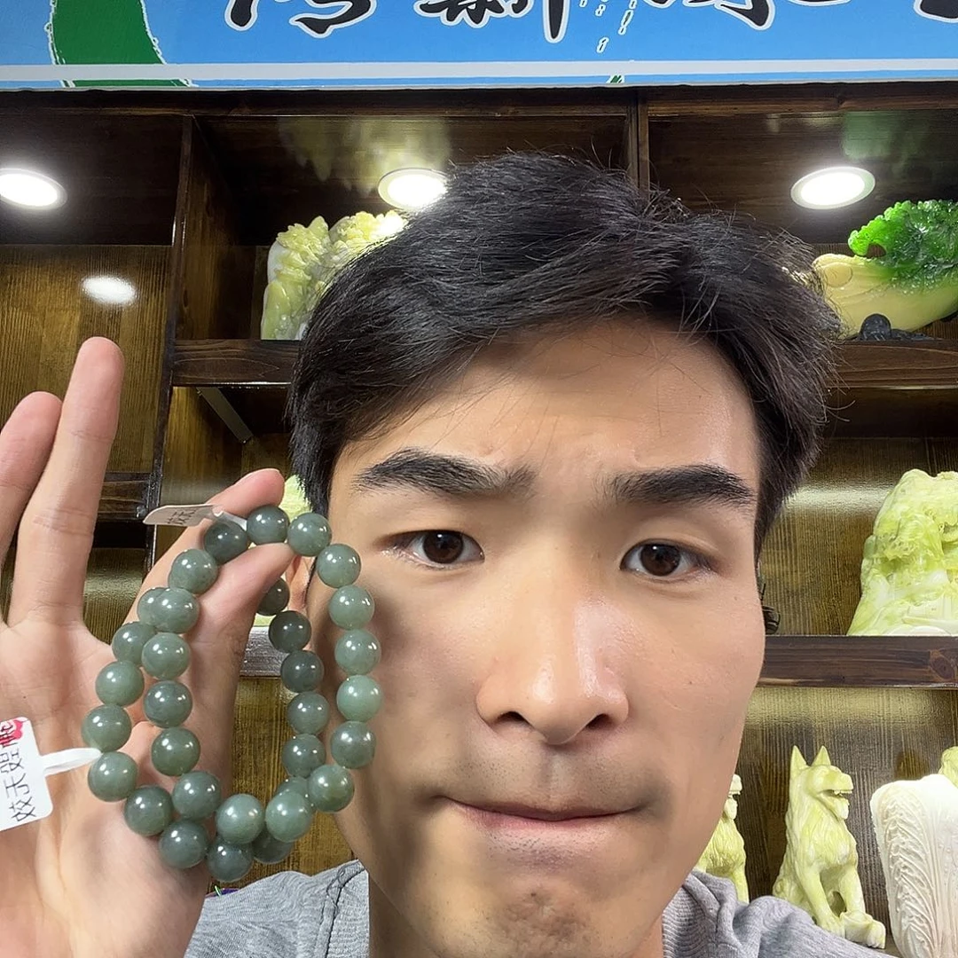 未镶嵌手链和田玉切末青花卡12多样性拍一发一