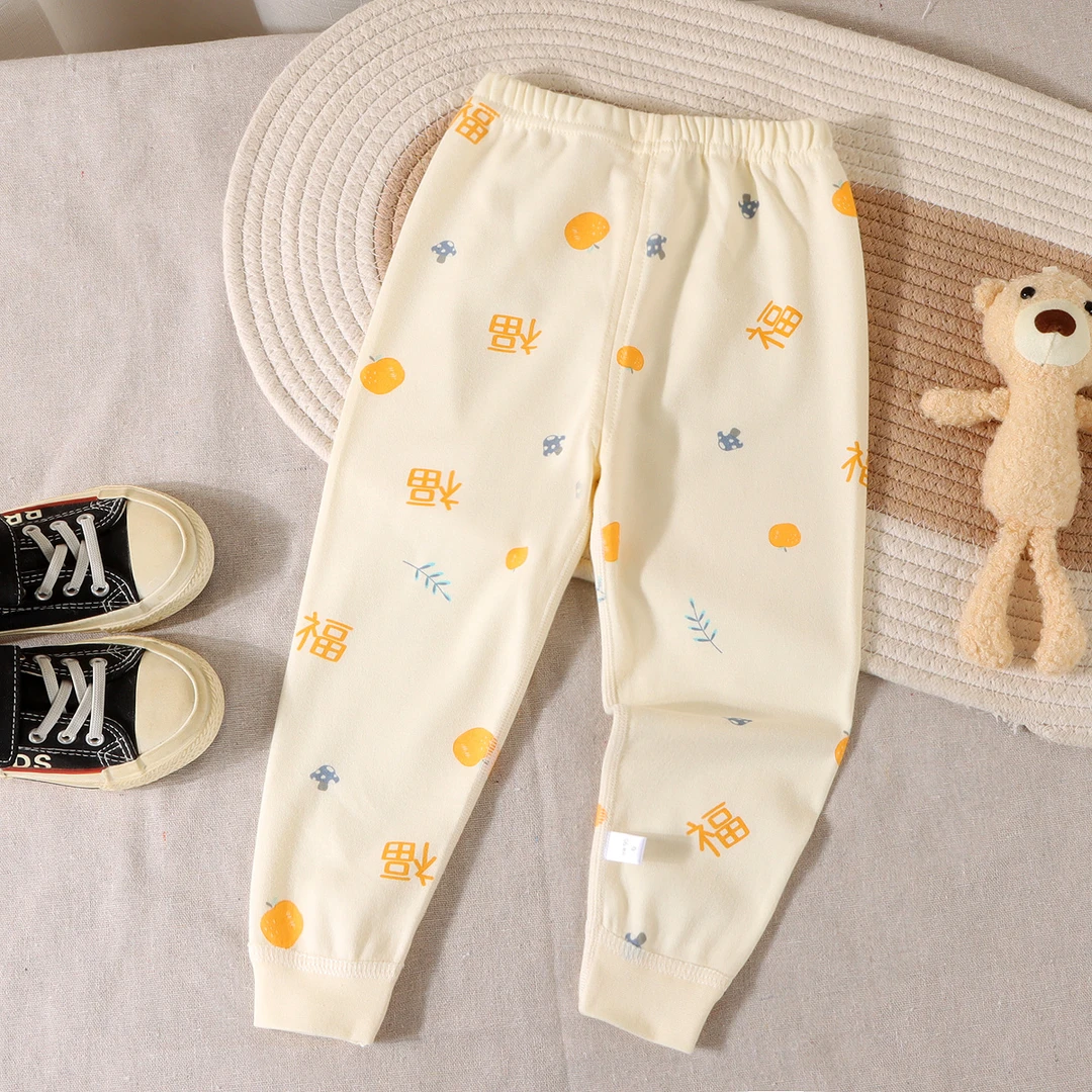 【无骨款】纯棉秋裤打底裤睡裤线裤家居裤宝宝裤子男童女童春秋款