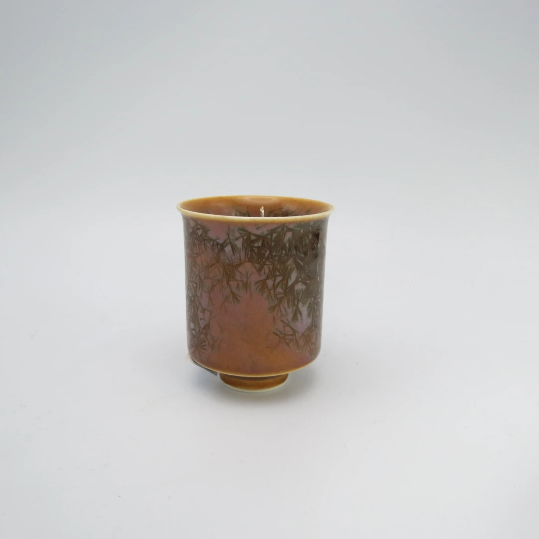 【千千颜】 JJY118 冰花纹理轻奢高级感孤品120ml茶杯