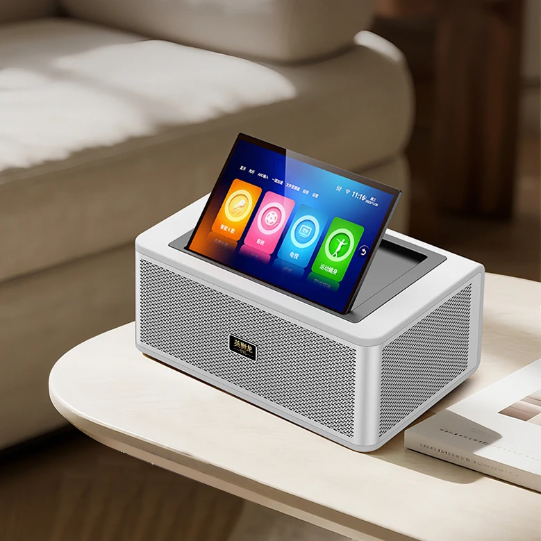 月光宝盒桌面蓝牙音响户外便携重低音HIFI音质卧室K歌音响一体机