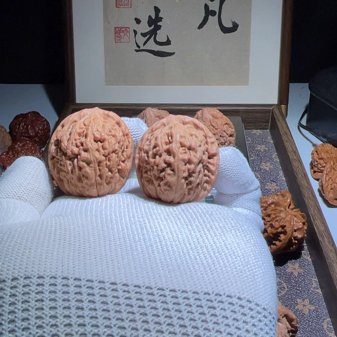 吊坠文玩核桃莲花