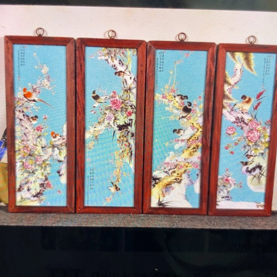 瓷53*21*4景德镇瓷板画柴窑烧制