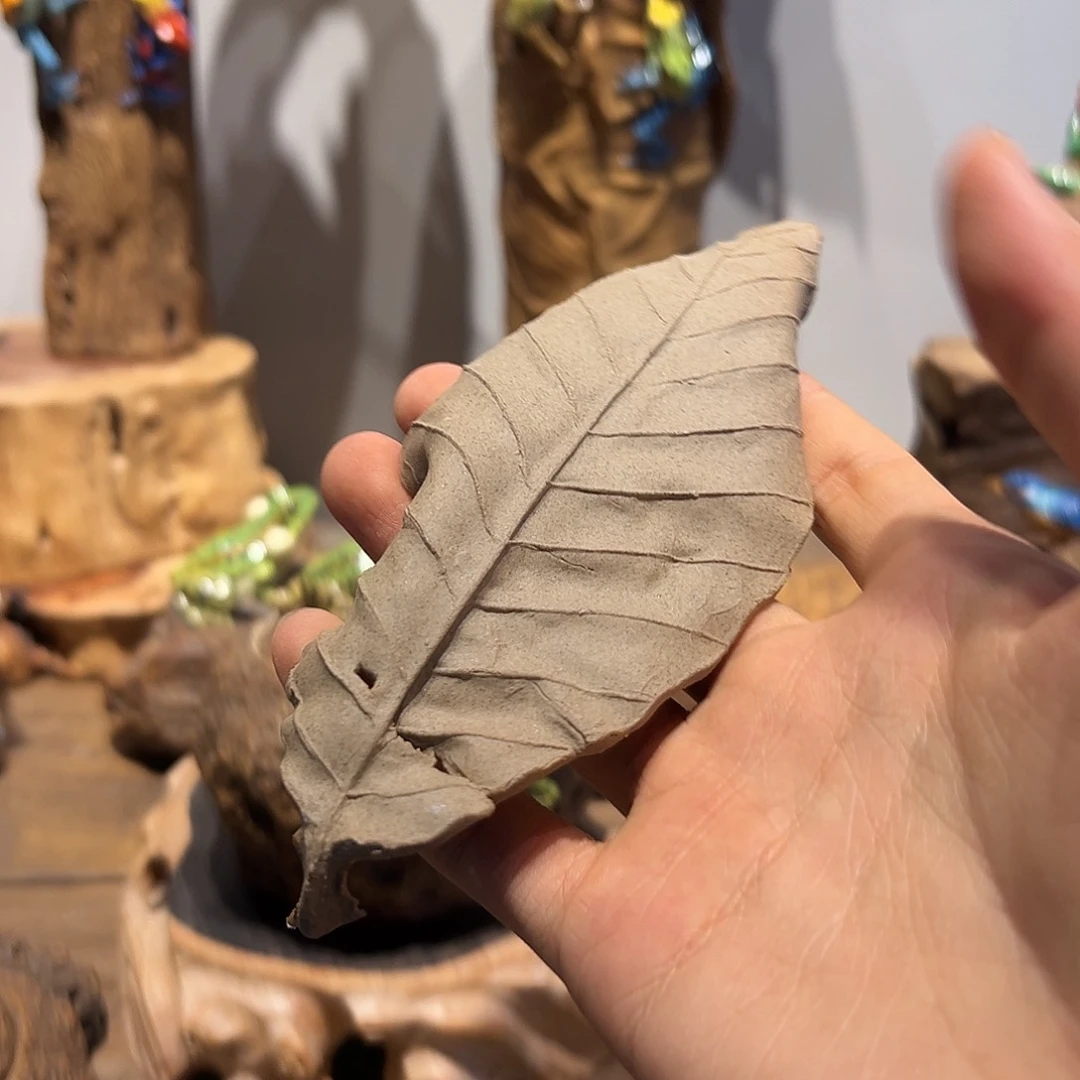 农*树叶陶瓷作品一物一件