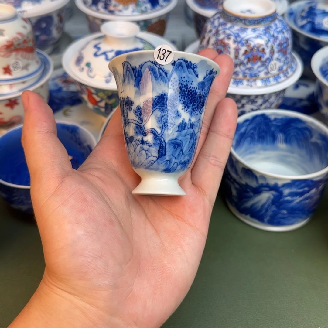 彦祖纯手工手绘茶具137