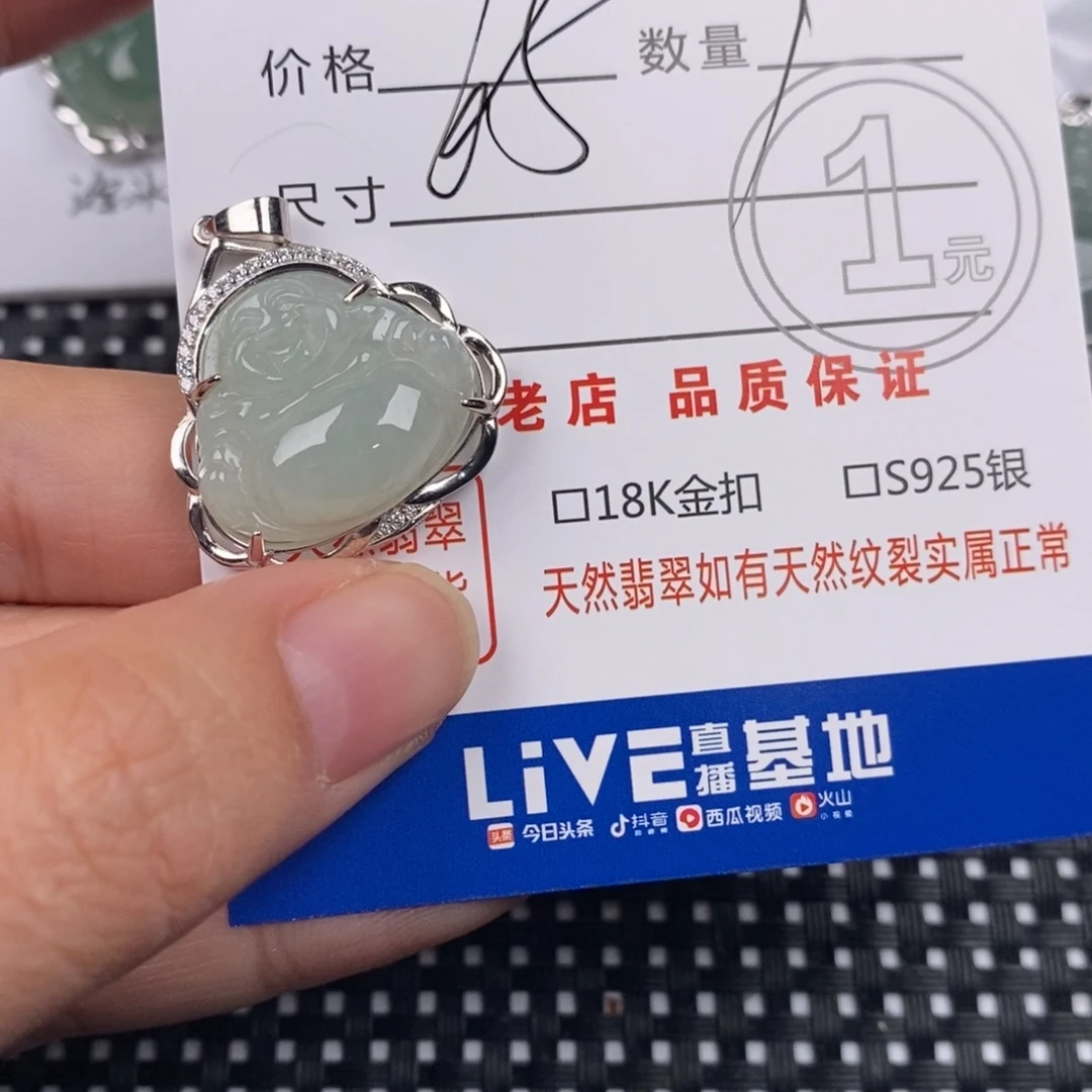 翡翠银S925镶嵌颈饰