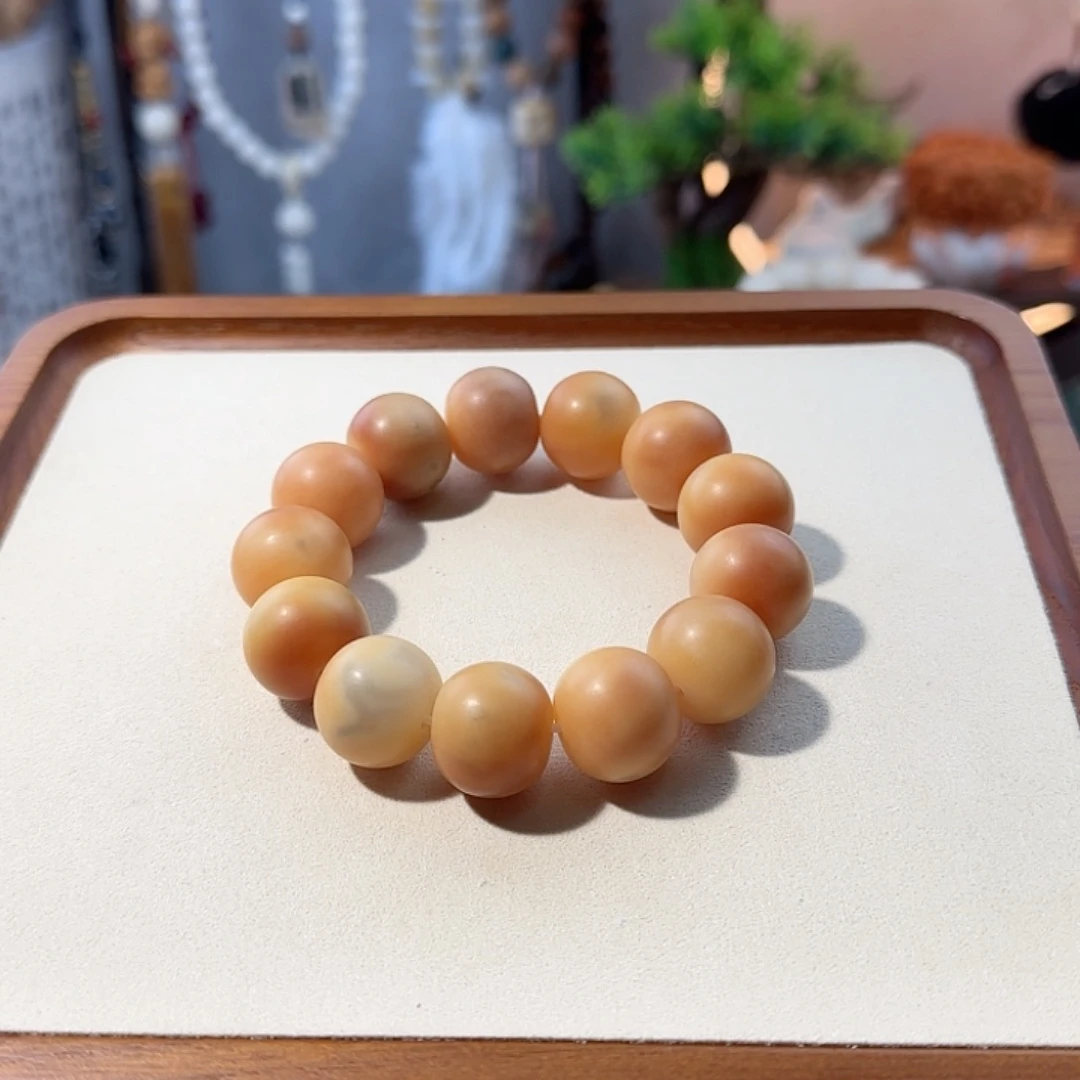 菩提根/象牙果吊坠卡19 金桔微瑕 不退不换