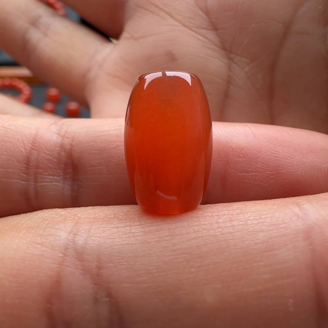南红玛瑙未镶嵌桶珠10x15.7