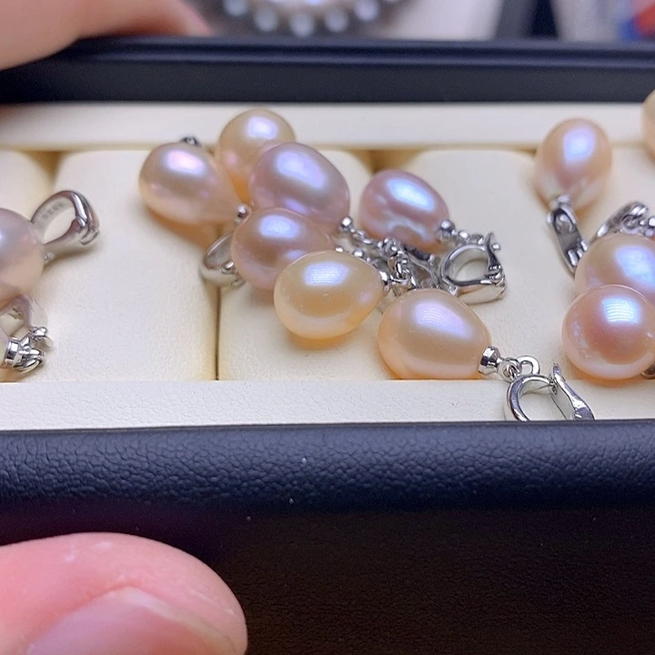 淡水珍珠银S925镶嵌颈饰56