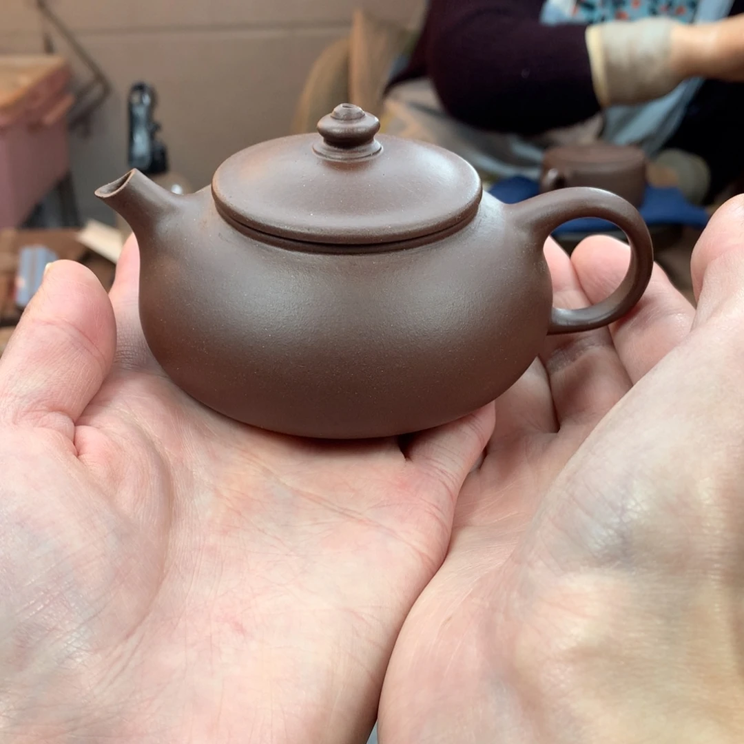 茶壶紫砂寒江 紫泥 150cc 周宜君