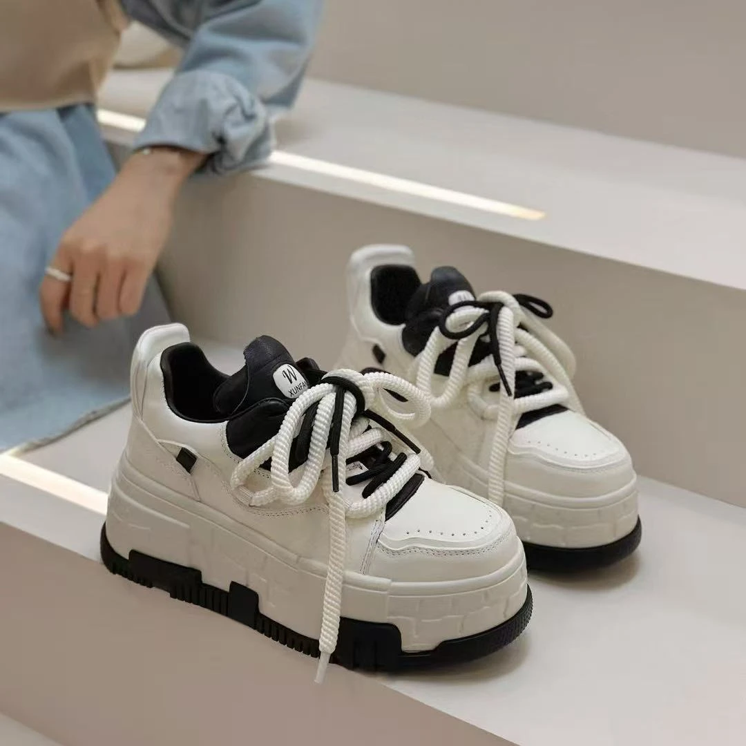 现货C1｜设计师款真皮羊里垫松糕底休闲女鞋｜标准尺码｜6621-6