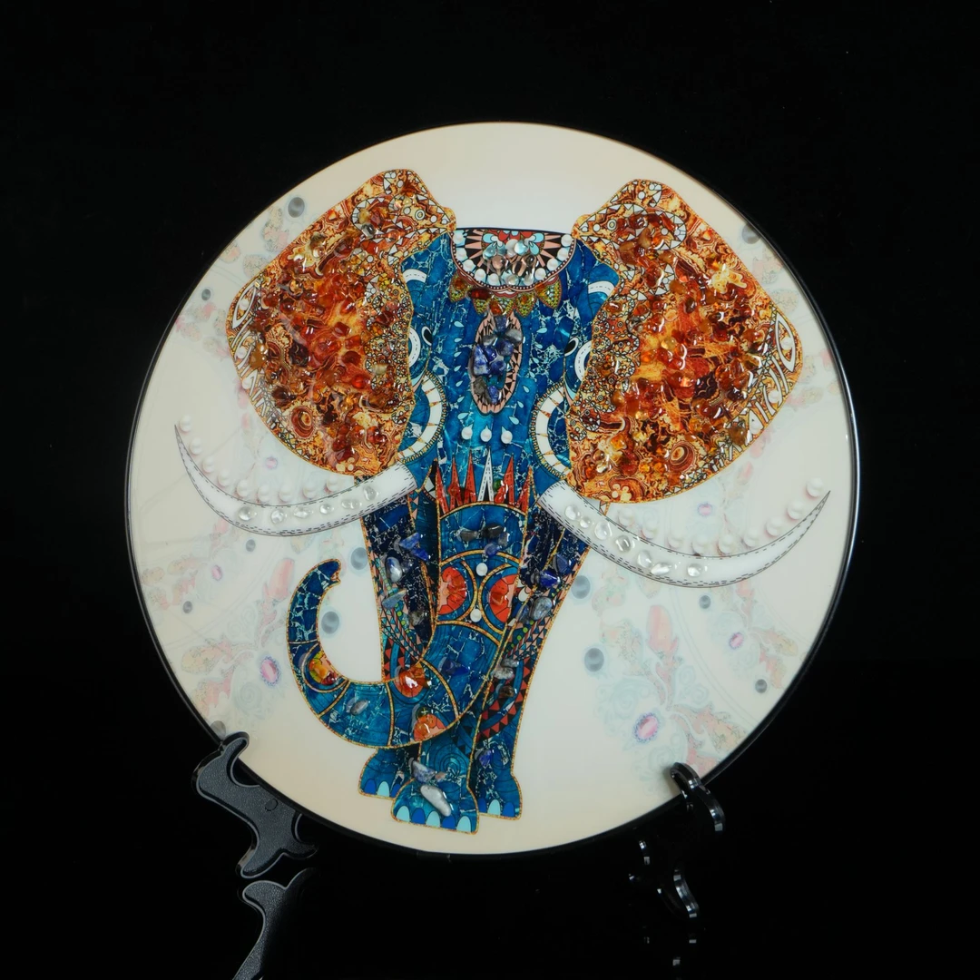 DY-M2630 琥珀画直径30cm