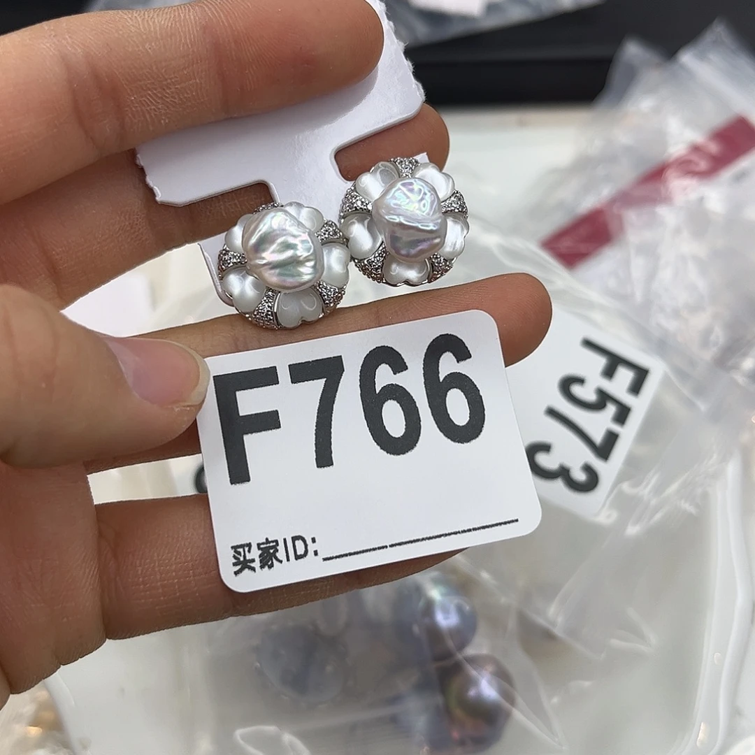 耳饰合金淡水珍珠