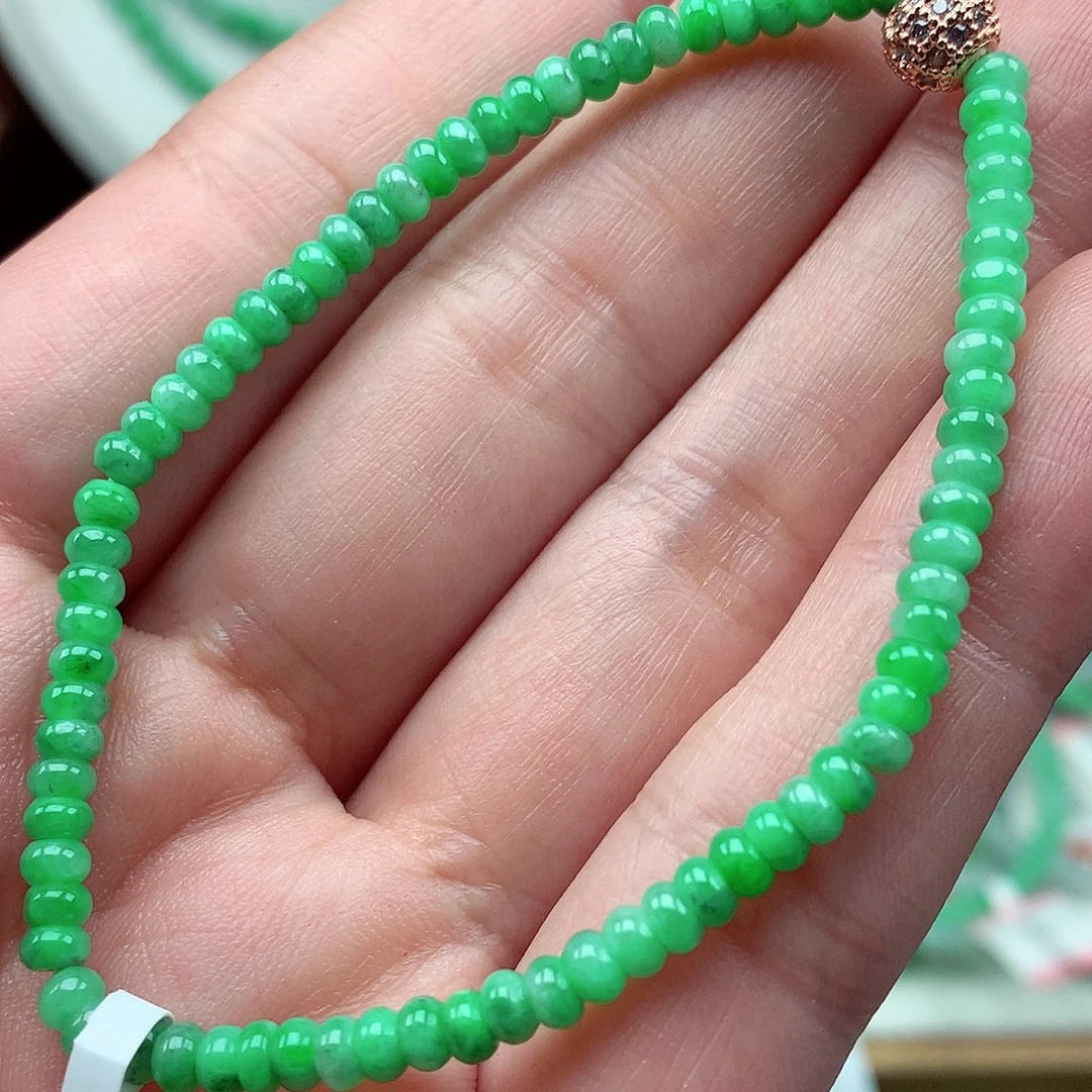 翡翠未镶嵌毛衣链