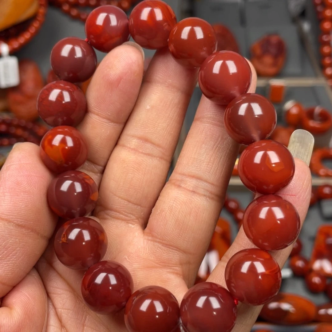 【闪购商品】南红玛瑙珠宝奇石未镶嵌单圈14