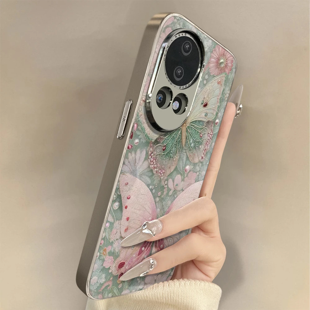 花朵蝴蝶适用华为nova14手机壳全包防摔高级感个性创意女款保护套