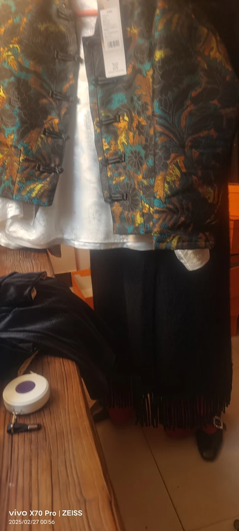 秋冬新款复古中式印花棉服时尚国风短款外套