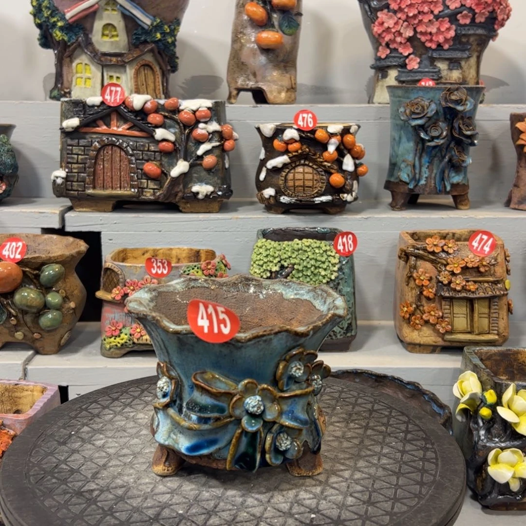 415 号陶然花器手工花盆