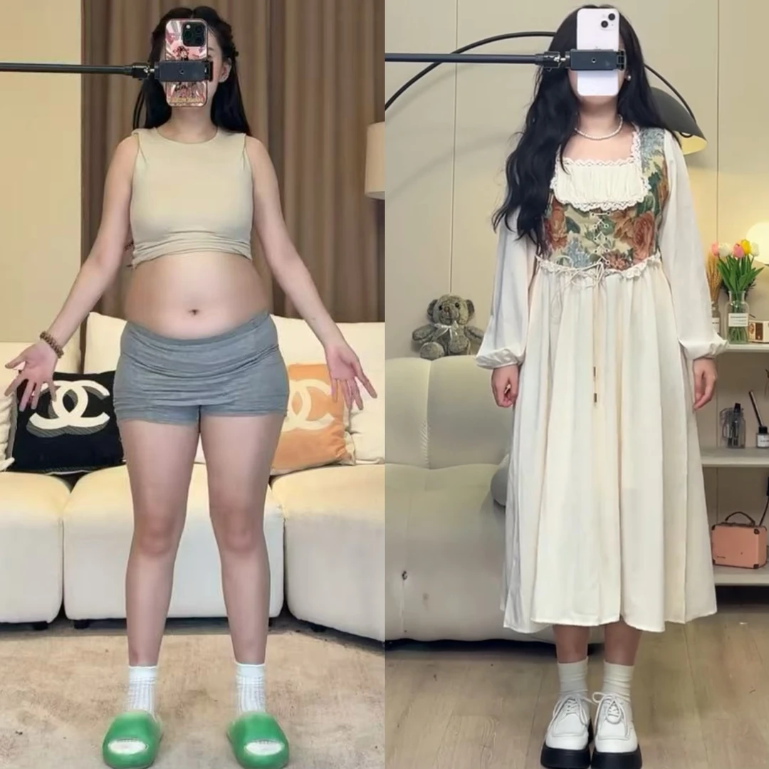 大码法式长袖连衣裙女秋季收腰显瘦长裙微胖MM假两件刺绣重工裙子