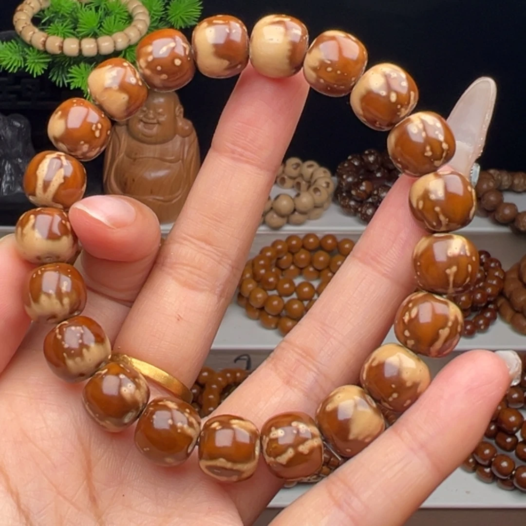 紫金鼠手串卡11+半实心花皮老型
