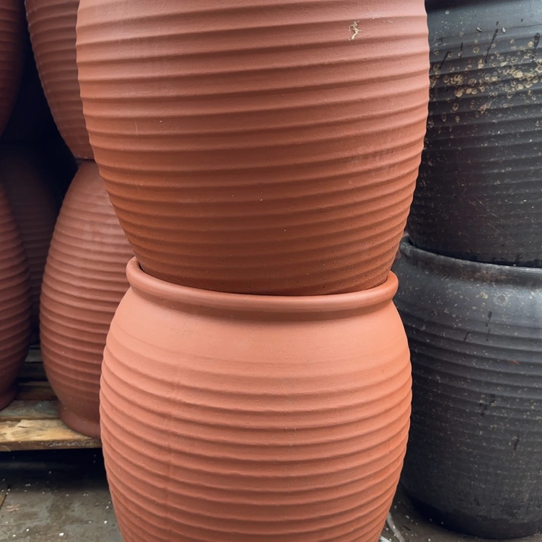 紫砂花瓶口35高50宜兴紫砂粗糙花泥