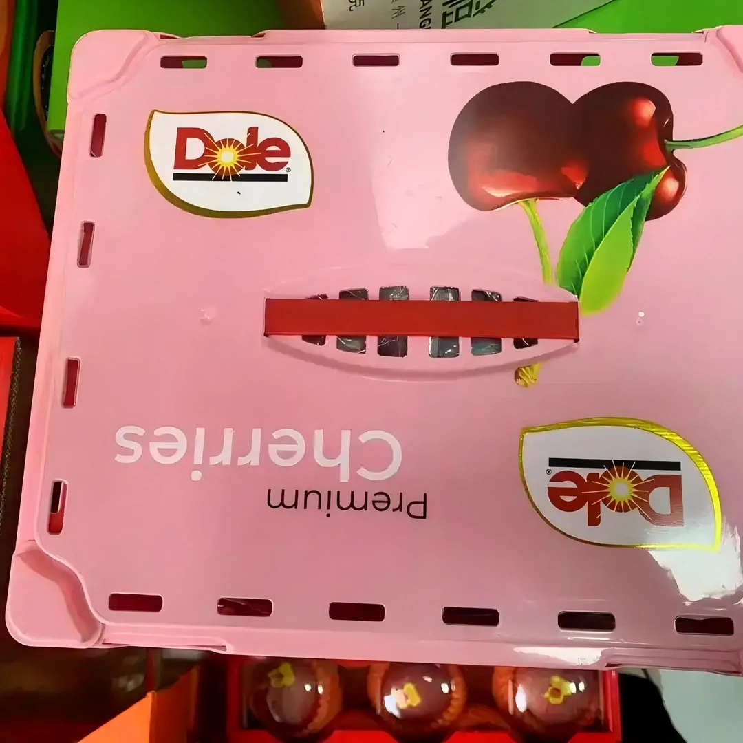 车厘子海运桑提娜都乐3JD5斤净重发货 内附果径卡