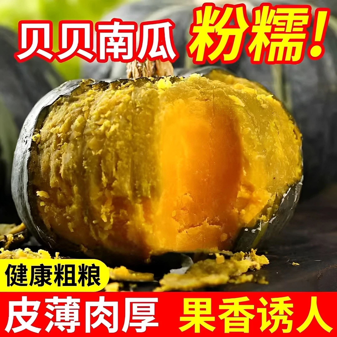 【粉糯香甜】贝贝南瓜山东潍坊粗粮宝宝辅食粉面香甜板栗味小南瓜