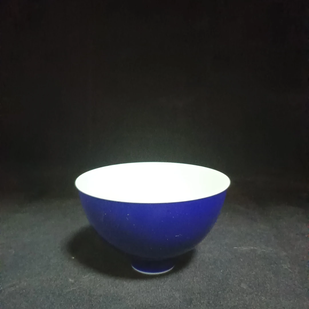 景德镇陶瓷高温颜色釉红釉鸡心杯多颜色