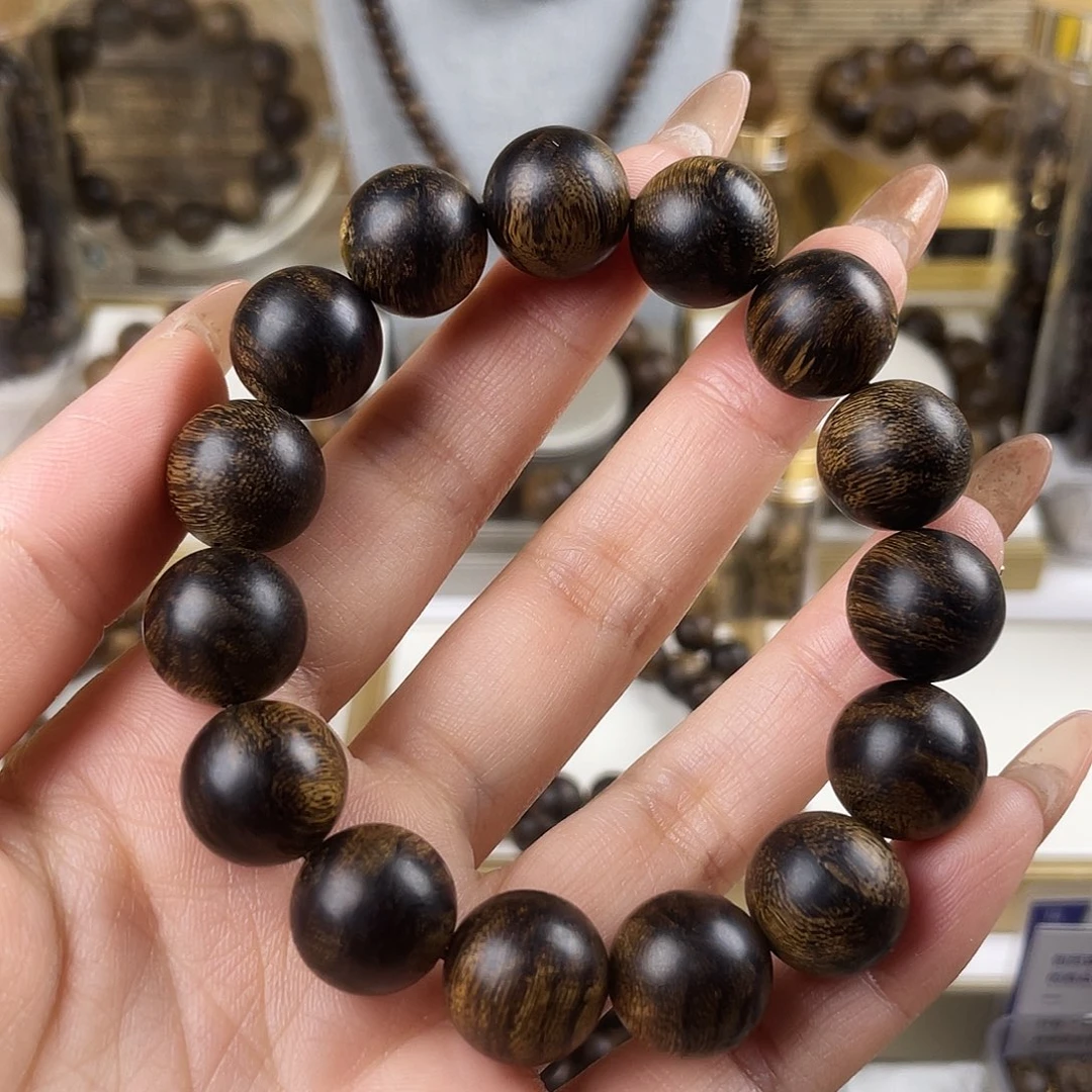 手串沉香越南芽庄老白棋窖藏玉化瘤疤1.4