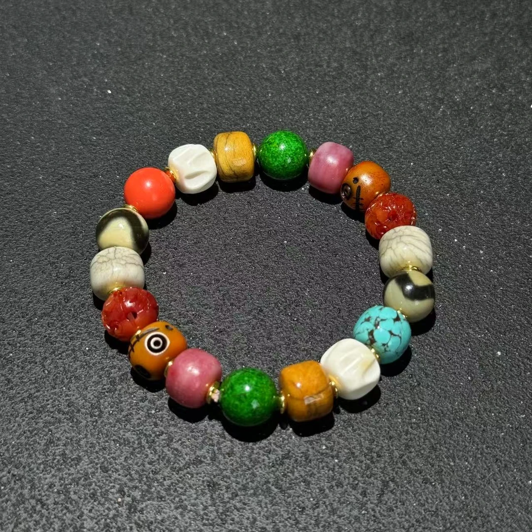 【祁恩珠宝】文玩多宝手串D012404-多样性发其一