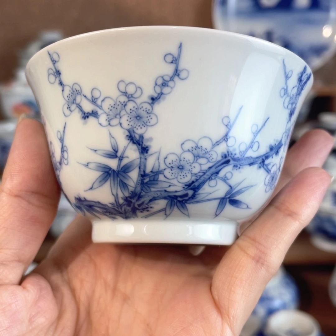 懶***字泥藝瓷梦梅兰竹菊之梅花