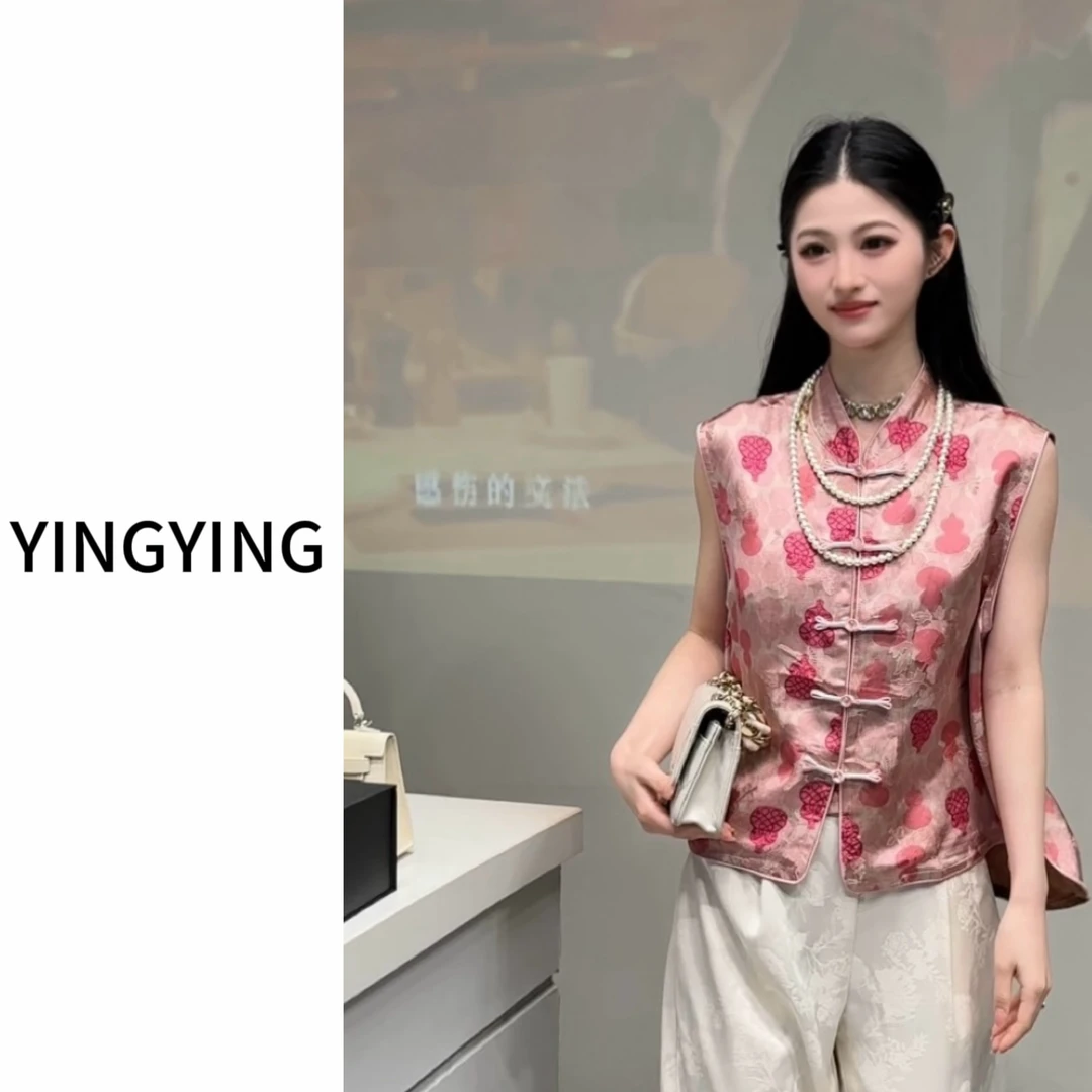 现货新款【福禄序曲】夏季新中式无袖马甲