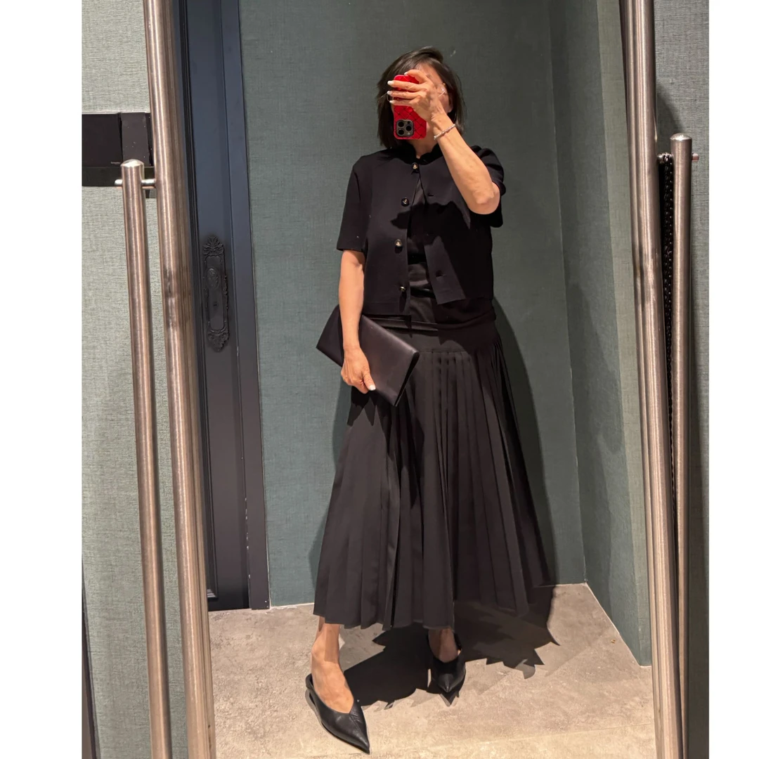 COCOLINDA | 奥风 名媛风‘短款’高级经典复古小立领开衫S2097