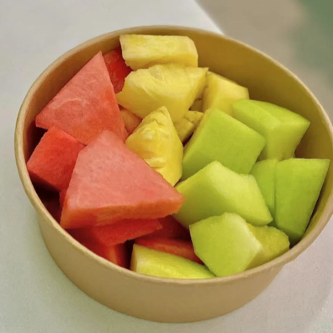 果切（多彩三拼）网纹瓜+西瓜+凤梨约500g/盒