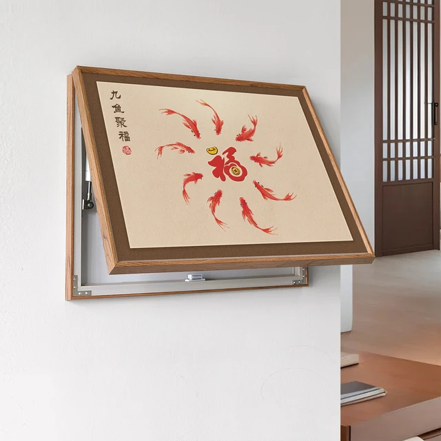 电表箱装饰画新中式年年有余餐厅挂画遮挡变电总闸开关盒2025新款