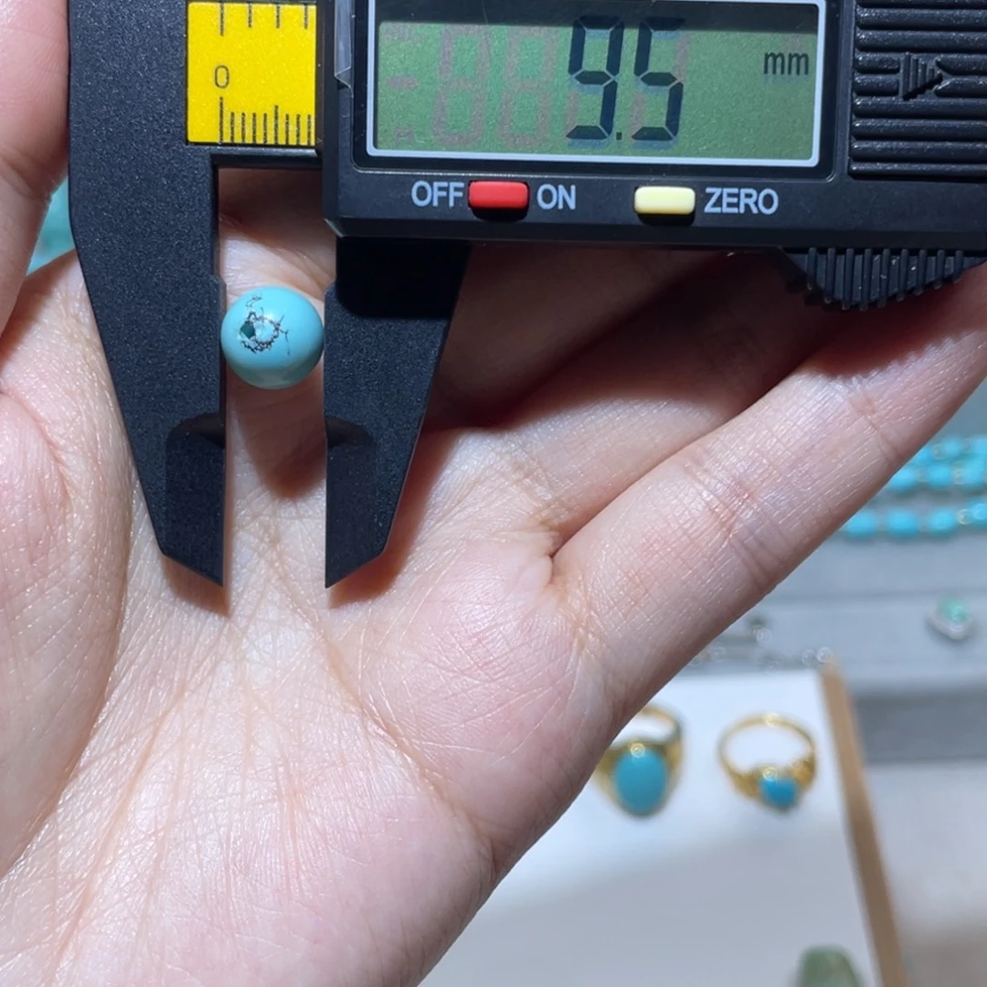 绿松石未镶嵌圆珠