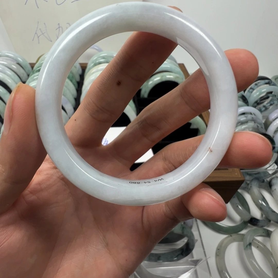 久***腻翡翠手镯未镶嵌53加翡翠手镯