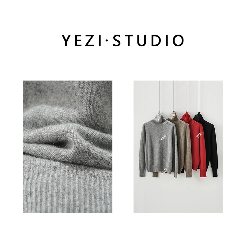 【婴儿肌】回购无压无缝一体康赛妮全羊绒堆堆领套头针织衫25419015