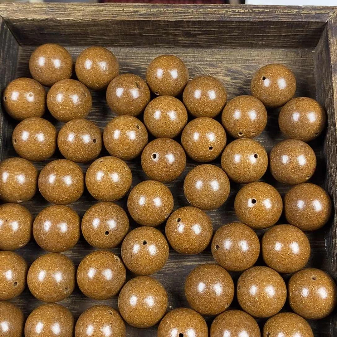 泥塑1.5杨贵妃衙香瑕疵珠90g