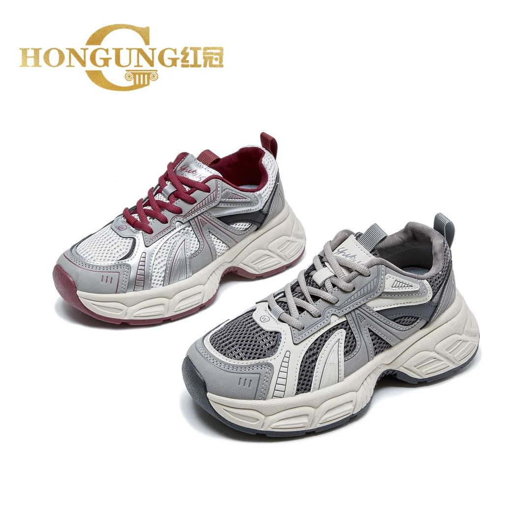 2025新款 | 红冠轻底厚底增高老爹鞋休闲复古运动鞋007