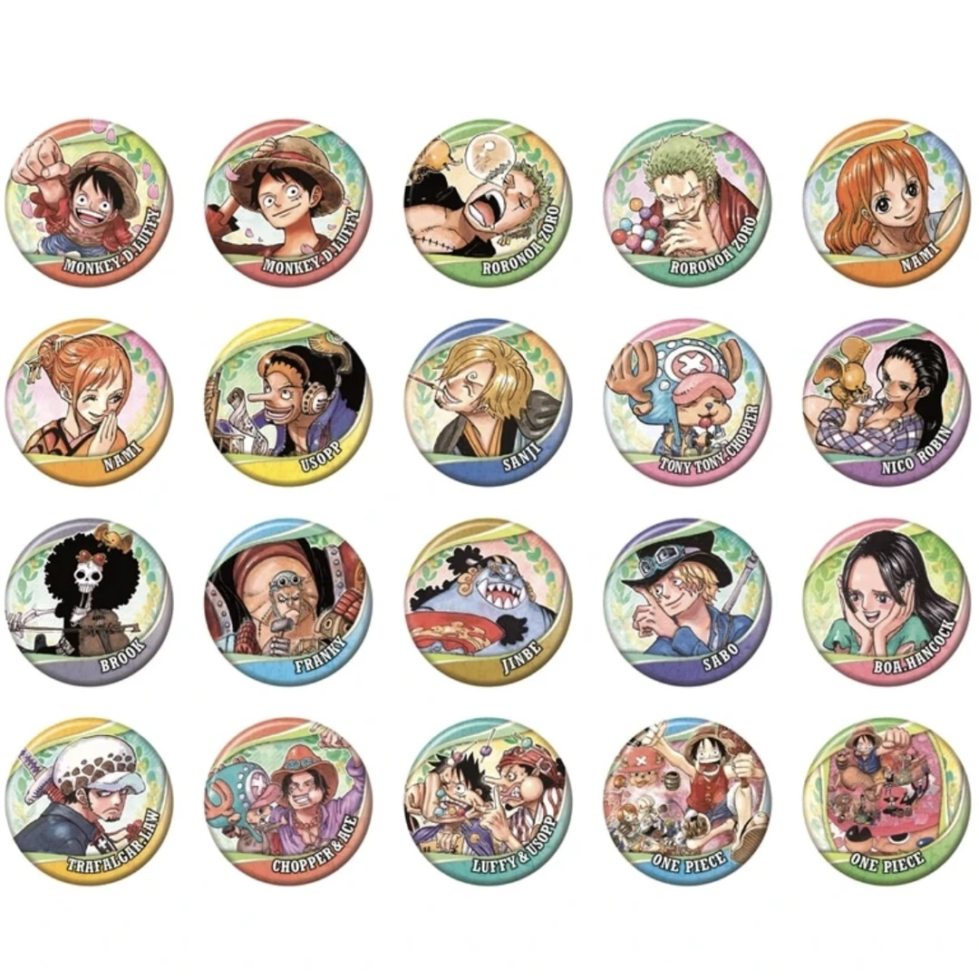 海贼王春日原画吧唧JF2025动漫周边潮玩盲盒圆菠萝谷屋