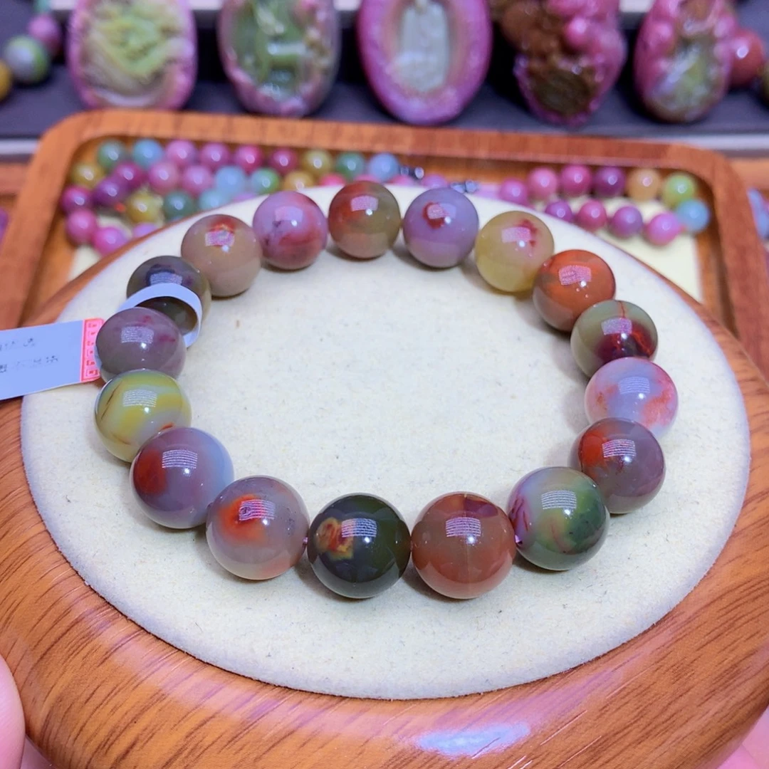 玛瑙未镶嵌手链盐源