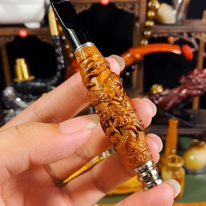 高端定制金丝楠烟嘴