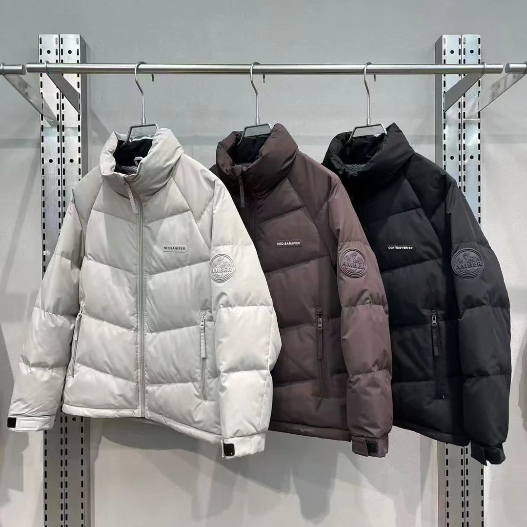 男款冬季保暖羽绒服立领时尚休闲羽绒