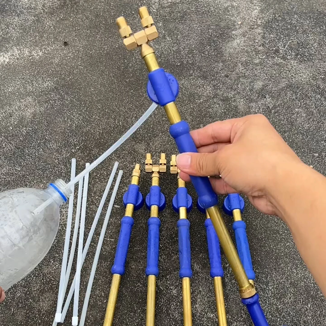 往复式推拉饮料喷雾器单头双头金属喷雾头拉杆式喷雾器浇花园艺