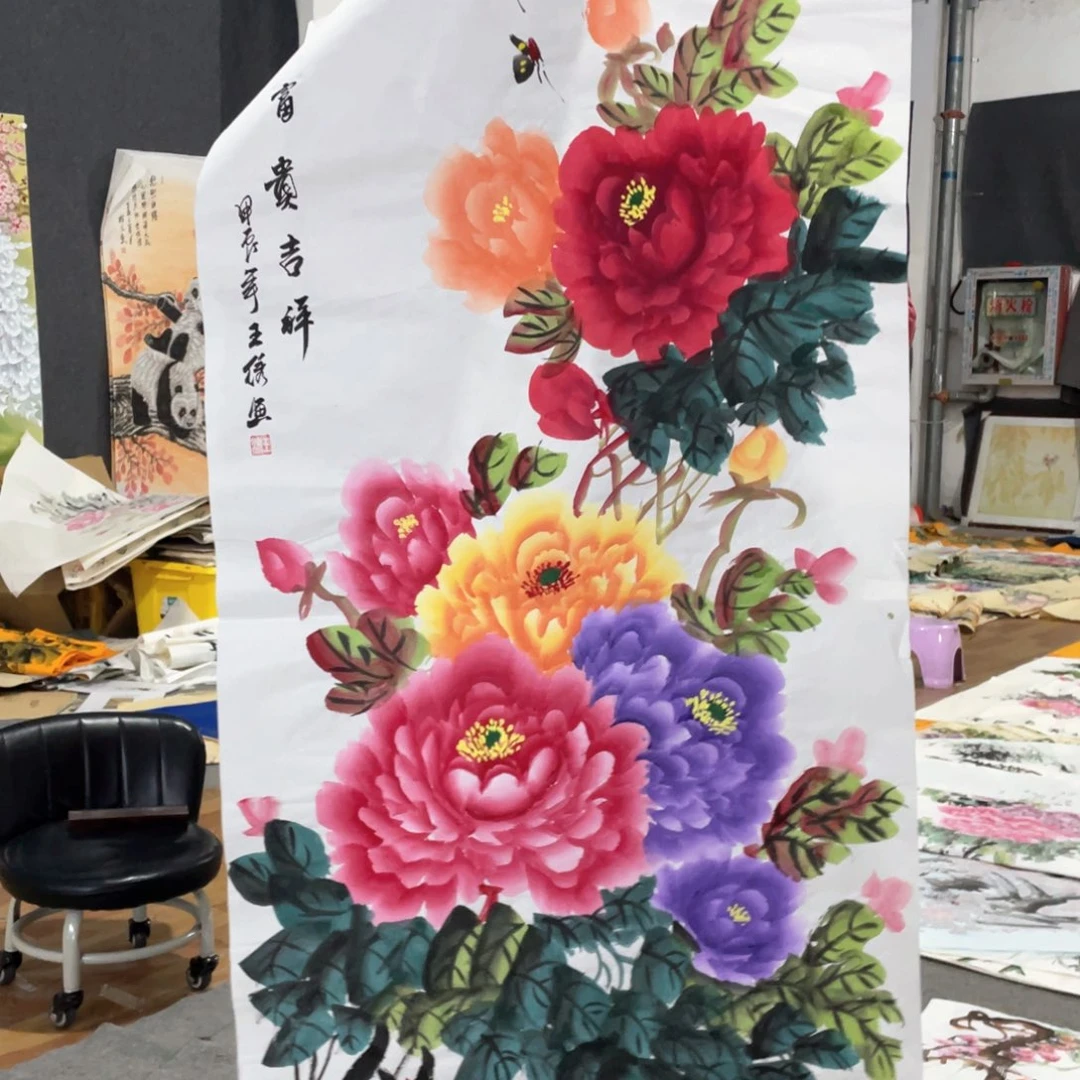 国画国画作者画心一张