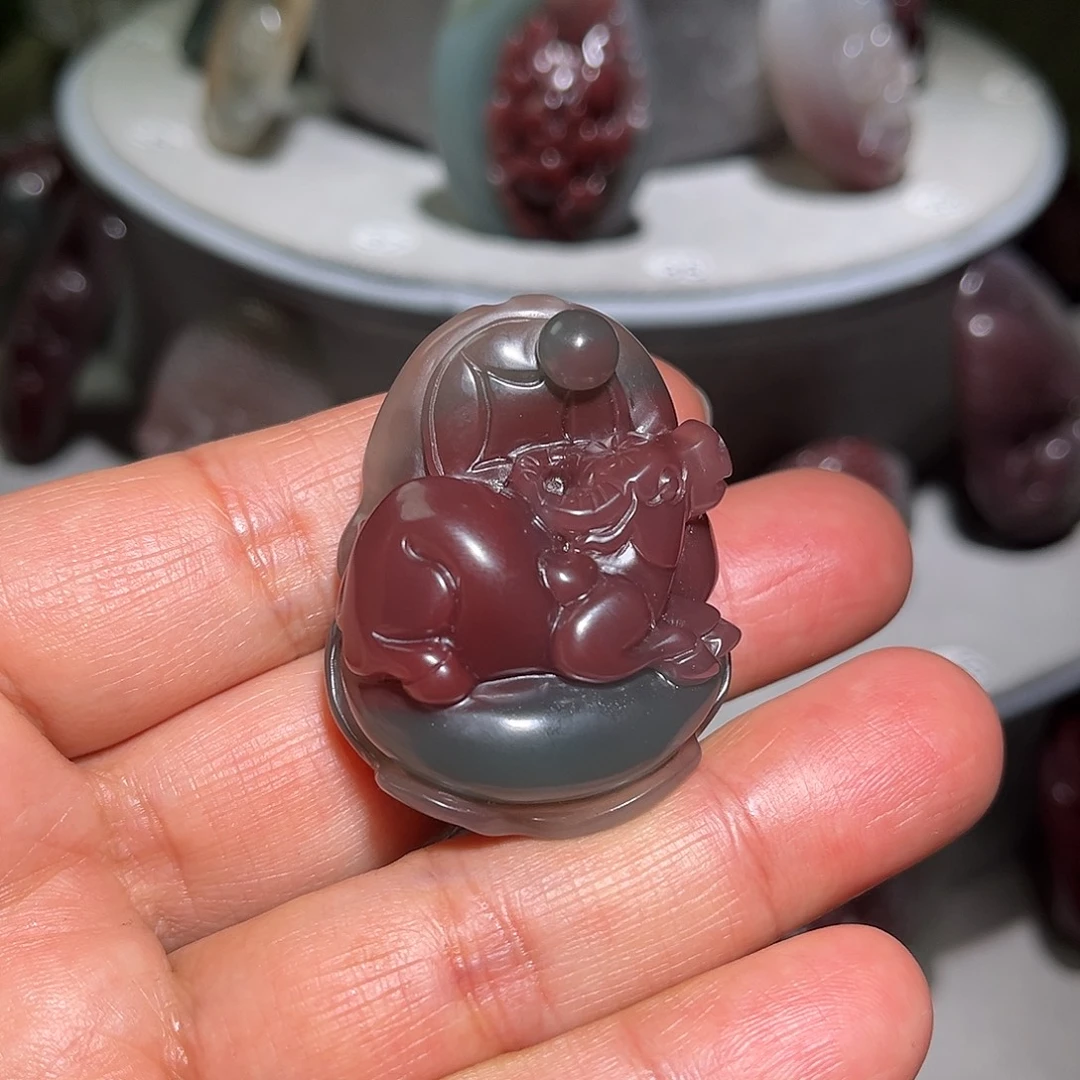 对***歌玛瑙/玉髓未镶嵌颈饰