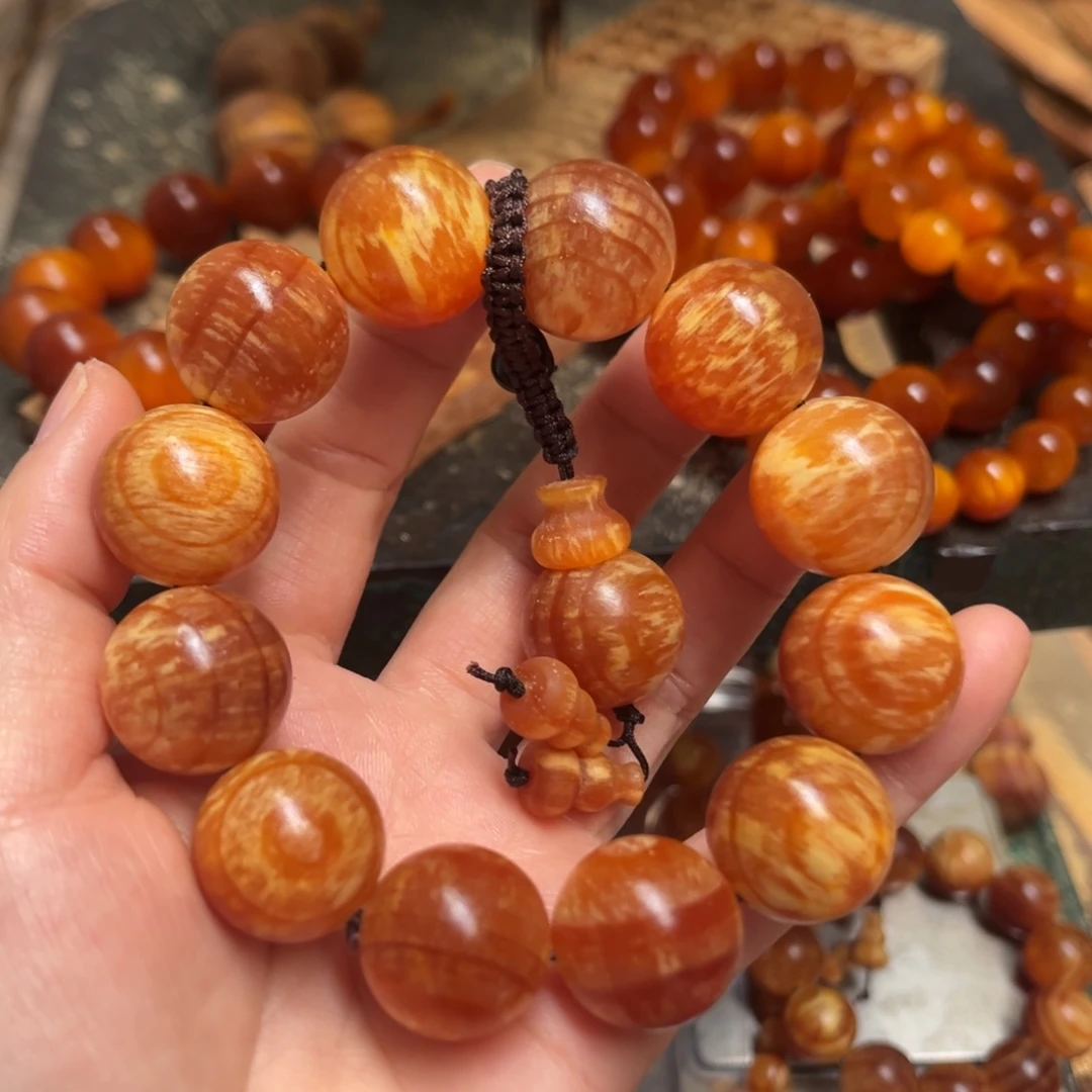 用***3松木（琥珀木）手串/手链2.0规格蚂蚁腿活扣